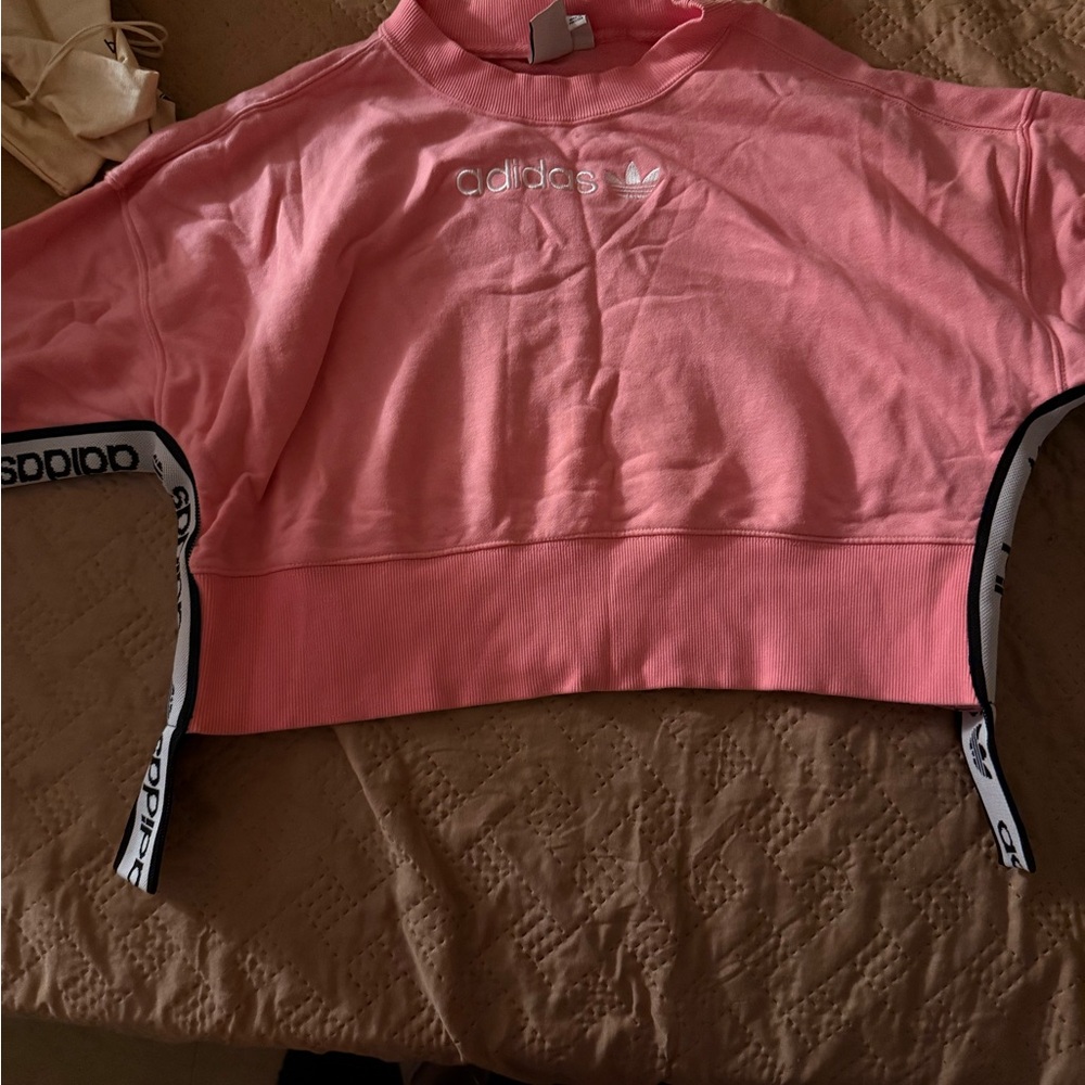 Adidas Pink Logo Sweatshirt